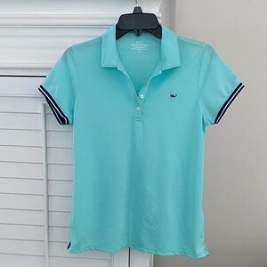 Vineyard Vines Women's Performance Blue Polo Shirt